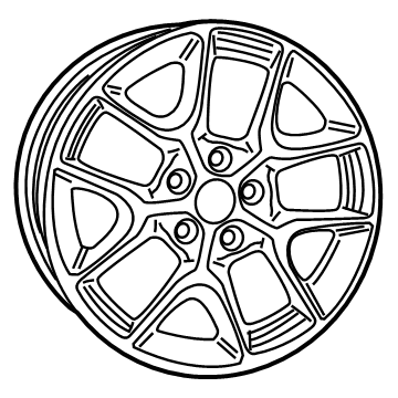 Jeep 6SN89MA7AA WHEEL Aluminum