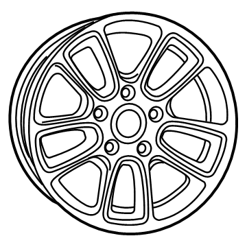 Jeep 6DQ44GSAAA WHEEL Aluminum