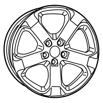 Jeep 5XJ10DX8AA WHEEL Aluminum
