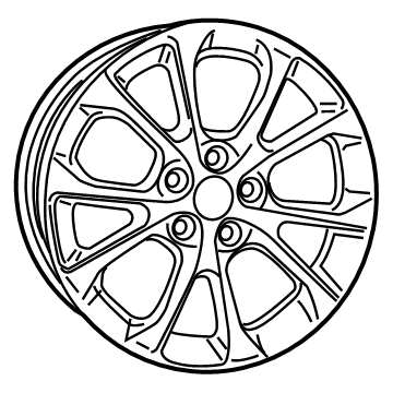 Jeep 6QD48AAAAA WHEEL Aluminum
