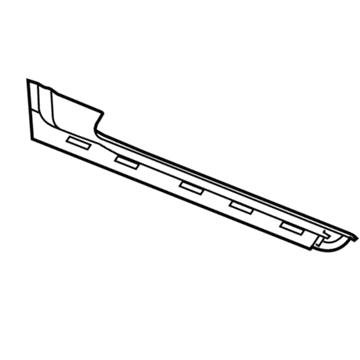 Ram 68185658AD TRACK Sliding Door Lower