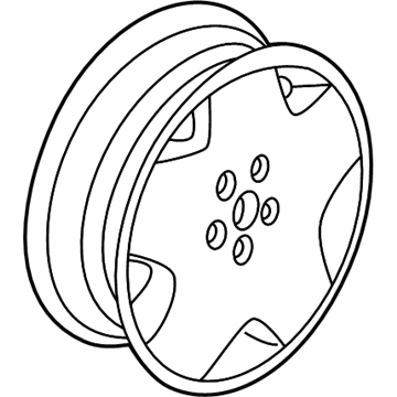 Chrysler 1FN18SZ7AA WHEEL Aluminum
