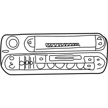 Dodge 56038588AL RADIO AM/FM/Cassette With CD Control
