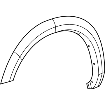 Ram 1TD48TZZAB MOLDING Wheel Opening Flare Front