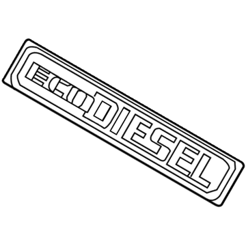 Ram 68164914AB NAMEPLATE Eco Diesel
