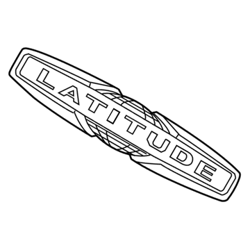 Jeep 68243724AA NAMEPLATE Liftgate Latitude