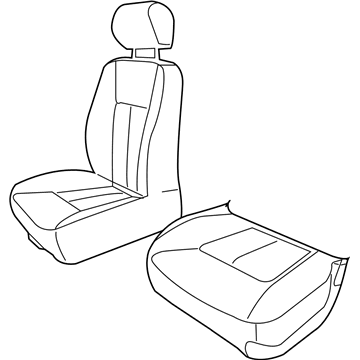Dodge 1FX861J3AA COVER Front Seat Cushion