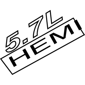 Jeep 55157454AA NAMEPLATE HEMI