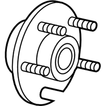 Dodge 68184748AC HUB AND BEARING Wheel