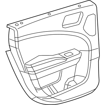 Mopar 1JR48DX9AI Panel Rear Door Trim