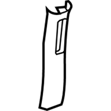 Jeep 5KP66DX9AD MOLDING B Pillar Upper