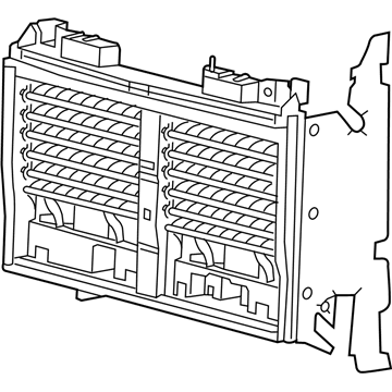 Ram 68437500AB GRILLE Active Shutter With Actuator & Side Shields