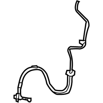 Jeep 52125333AB TUBE AND HOSE ASSEMBLY Brake Left Front