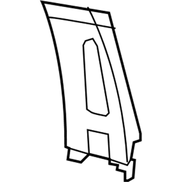 Ram 5NN201C1AA PANEL B Pillar Upper Trim Includes Grab Handle and Caps