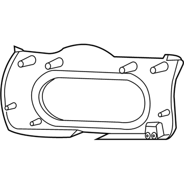 Mopar 1AW62DK2AG Panel Liftgate Trim With Speakers