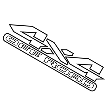 Ram 6ED45HA5AA DECAL Bedside 4x4 Off Road Rear Quarter