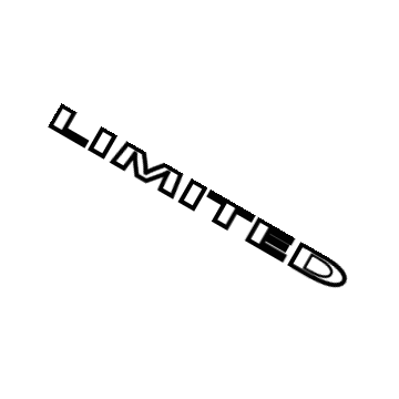Ram 68276319AC NAMEPLATE LIMITED Chrome Limited-Tailgate