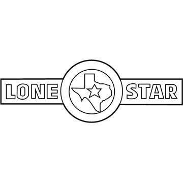 Ram 68276322AB NAMEPLATE Tailgate Lone Star
