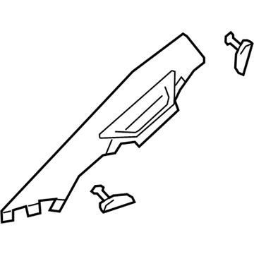 Ram 6NF75HL1AD MOLDING A PILLAR Includes Screw Caps