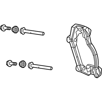 Ram 68412556AA ADAPTER Disc Brake Caliper Front Includes Pins and Boots