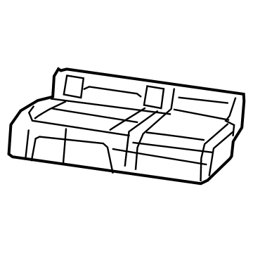Jeep 6YQ36LA3AB COVER Rear Seat Cushion Right