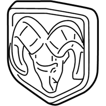 Ram 68140322AA MEDALLION Ram Head