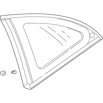 Chrysler MR971779 Quarter Glass