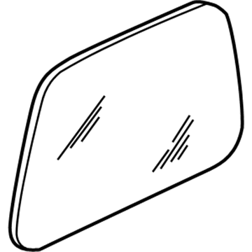 Jeep 55176278 GLASS Quarter Window