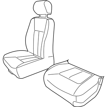 Dodge 1EJ861D5AA COVER Front Seat Cushion