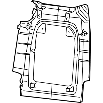 Chrysler 68274411AC PANEL Seat Back Second Row