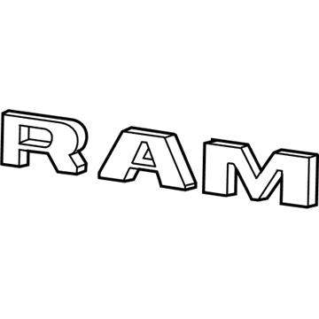 Ram 6MH90TZZAA NAMEPLATE RAM