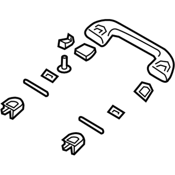 Mopar 1SW55HDAAC Handle Grab Rear