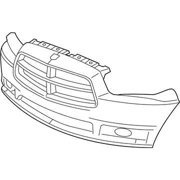 Dodge 68092596AA FASCIA Front Primed