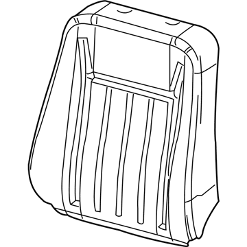 Chrysler 1JS651DVAA COVER Seat Back
