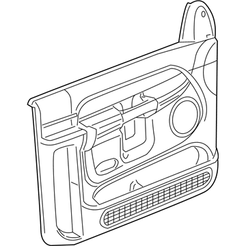Dodge 1HF821J3AA PANEL Front Door Trim