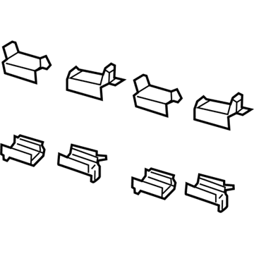 Jeep 68376750AA SPRING KIT Disc Brake Pad