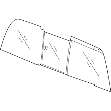 Ram 68054780AB GLASS Backlite Sliding Glass