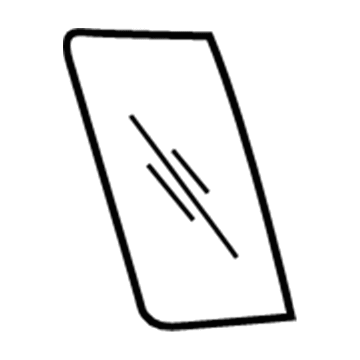Dodge 55135263 GLASS Quarter Window