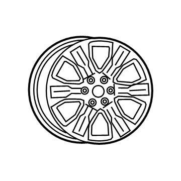 Ram 5YD591UWAA WHEEL Aluminum