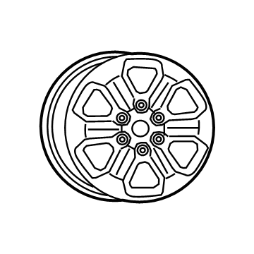 Ram 5YD441XWAA WHEEL Aluminum