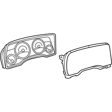 Jeep 68233465AE CLUSTER Instrument Panel