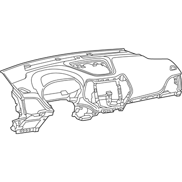 Mopar 6FW042X9AA Instrument Panel Base Panel