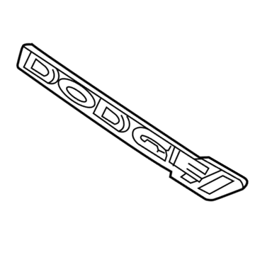 Dodge 68357731AA NAMEPLATE Dodge Grille