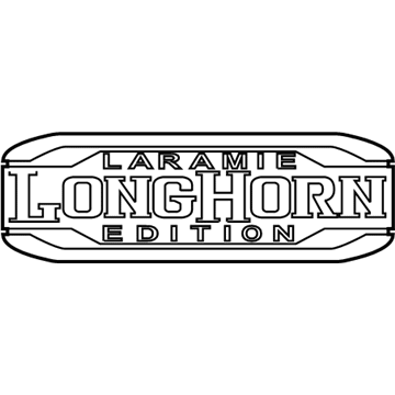 Ram 68366985AA NAMEPLATE Laramie Longhorn