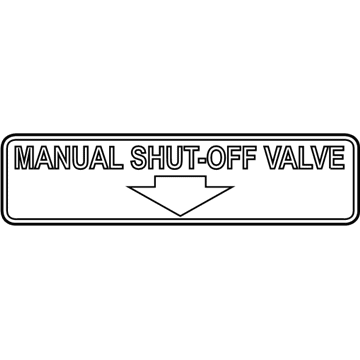 Ram 68156881AA DECAL Box Side CNG Fuel Shut Off