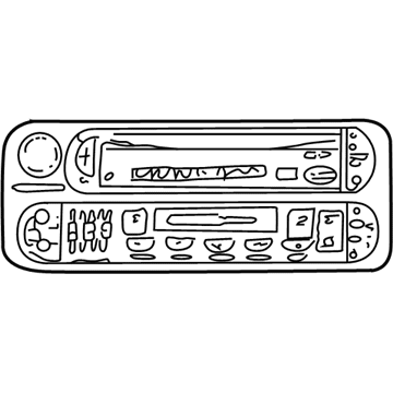 Dodge 56038623AF RADIO AM/FM with CD and Cassette