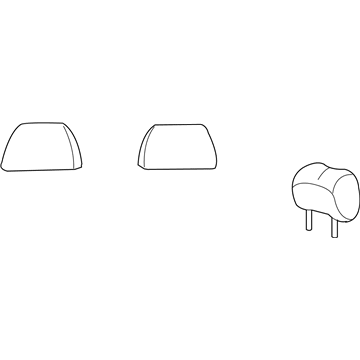 Dodge 1AL741D5AA HEADREST Rear