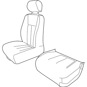 Dodge 5143816AA FRAME Front Seat Cushion Passenger, Includes Recliner, Cables & Handle Pivot