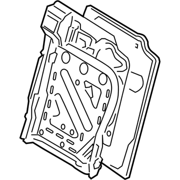 Jeep 1DU641D1AA PANEL Rear Seat Back Carpet Wraped Fiber Board.