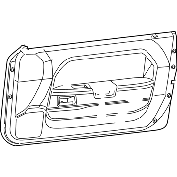 Dodge 1FS961DVAK PANEL Front Door Trim